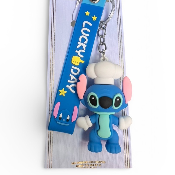 Stitch-themed PVC keychain/Bah Charm- 1 Random color/design - Picture 2 of 2